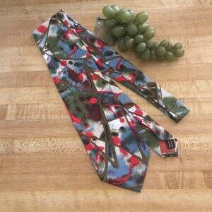 1148 OAK TREE, Necktie  Bold Colors  Print  Woven Vintage Tie 55X4